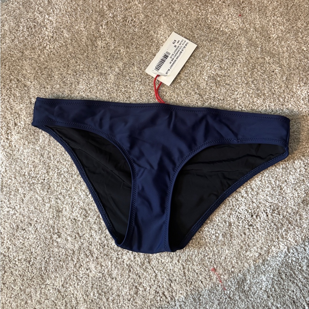 SOLID & STRIPED Dark Blue Women's Bikini Bottom